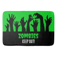 Creepy Zombie Halloween Horror Movie Bath Mat