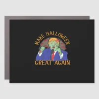 Halloween  Trumpkin Tri-Blend Car Magnet