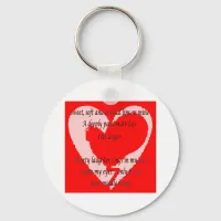 Anti-Valentine's Day Poem Keychain