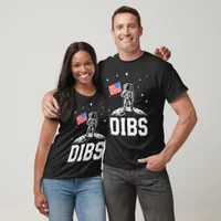 Dibs Patriotic American Moon Landing T-Shirt