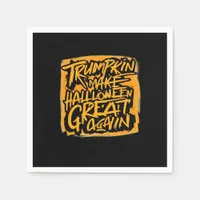 Trumpkin Make Halloween Great Again – Autumn Sloth Napkins