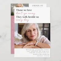 Those We Love Don't Go Away Photo Order of Service Program