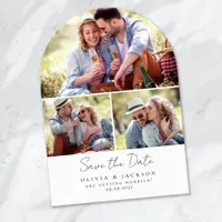 Multi Photo Arch Calligraphy Wedding Save The Date