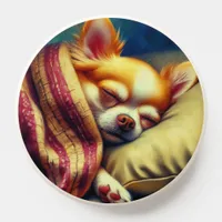 Cute Napping Chihuahua   PopSocket