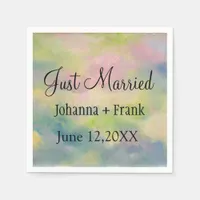 Just Married Pastels Napkins