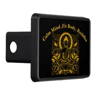 Buddha Amid Lotus Flowers Hitch Cover