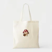 Cottagecore Aesthetic Cute Mushroom Playing Banjo  Tote Bag
