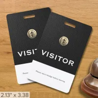 Company Logo Visitor Badge Return Request