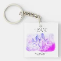 *~* "LOVE"  Crystals Events  SWAG Weddings Keychain