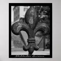 Wrought Iron Fleur de lis Natchitoches Poster