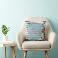 Alice Time For Tea Throw Pillow