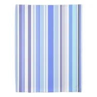 Modern Blue and White Coastal Stripes Duvet Cover