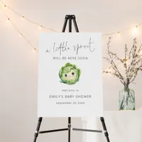 Minimalist Little Sprout Welcome to Baby Shower  Foam Board