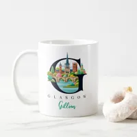 Glasgow Monogram Letter G Personalized Gift Coffee Mug