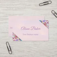 Delicate graphic design - triangle in raster look  business card