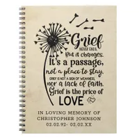 Grief Never Changes... Grief Keepsake Journal