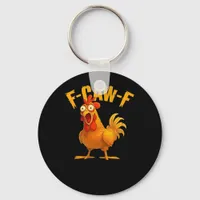 F-Caw-F-Chicken Essential Vintage Cool Keychain