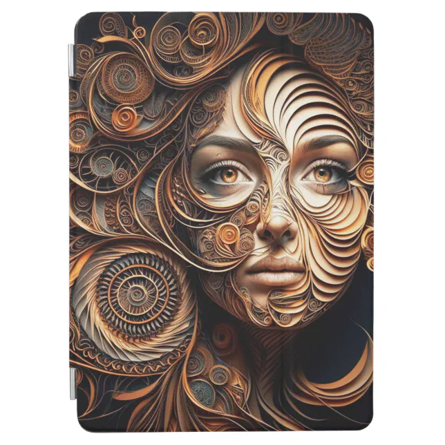 The Woman in the Spirals #1 Digital Abstract iPad Air Cover