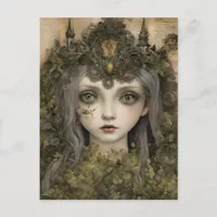 Fairytale Moss Princess Postcard