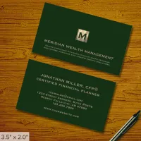 Professional Financial Services Business Card