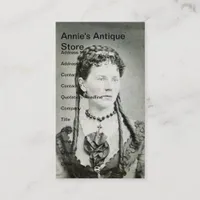 Vintage Lady, Annie's Antique Store Business Card