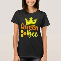 Queen Bee Crown Honeycomb T-Shirt