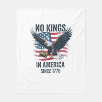 No Kings In America Since 1776 Minimal Clean Fleece Blanket