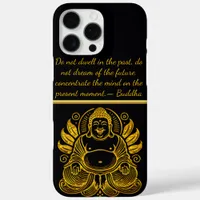 Peaceful Golden Buddha iPhone 16 Pro Max Case