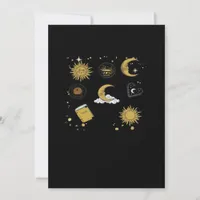 Whimsigoth Sun Moon Witchy Classic Holiday Card