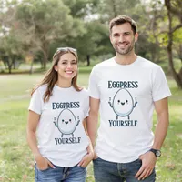 Eggpress Yourself Easter T-Shirt – Cute Kawaii Egg