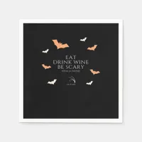 Hallowine Halloween Quote Eat Drink Napkins