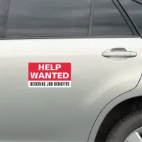 7” x 12” Help Wanted Car Magnet