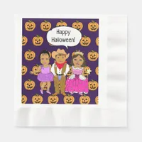 Children in Costumes Halloween Party Napkins