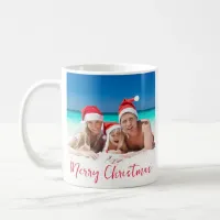 Christmas In The Sun Family Photo White Coffee Mug