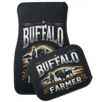 Embracing the Bison Farmer's Legacy With Pride Car Floor Mat