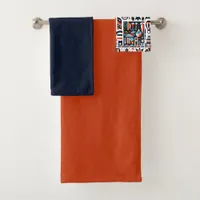4th of July Generative Pattern Bath Towel Set
