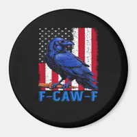 Crow Raven Funny F-Caw-F Minimal Clean Magnet