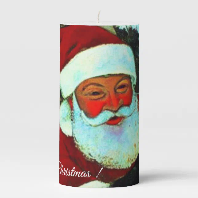 Santa Claus / Santa Claus Pillar Candle