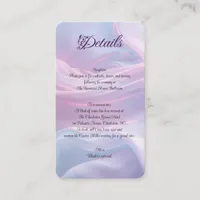 Whispers of Silk: Dreamy Pastel Waves Pink Blue  Enclosure Card