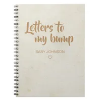 Cream Letters to My Bump Journal