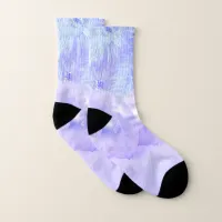 Snow Scene with Ornaments and Blue Tint Snow Socks