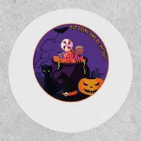 Eat Drink And Be Meowy Cute Casual Patch