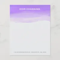 Personalized Stationery Watercolor Wash