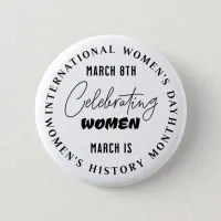 Celebrating Women | Women's Day  Button