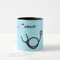 Stethoscope with Custom Name Ringer Mug