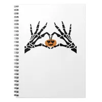 Spooky Heart Hands Dark Gothic Tone Notebook