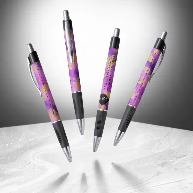 Elegant 48th Amethyst Wedding Anniversary Pen