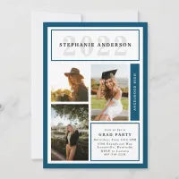 New Horizons | Blue Grad Party Photo Invitation