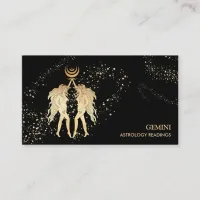 *~* GEMINI  :  Zodiac Astrology Reading Moon Twins Business Card