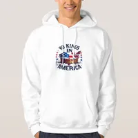 No Kings In America Classic Retro Cool Hoodie